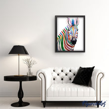 Load image into Gallery viewer, paint by numbers | Colorful Zebra | animals easy zebras | FiguredArt