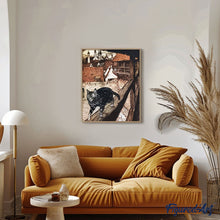 Load image into Gallery viewer, paint by numbers | Cat on the ledge | advanced animals cats new arrivals | FiguredArt