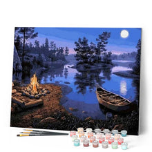 Load image into Gallery viewer, paint by numbers | Campfire | intermediate landscapes new arrivals | FiguredArt