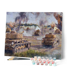 Load image into Gallery viewer, paint by numbers | Tank war | advanced landscapes new arrivals | FiguredArt