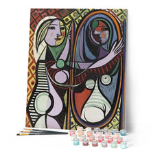 Load image into Gallery viewer, paint by numbers | Picasso Girl before a Mirror | advanced famous paintings new arrivals picasso | FiguredArt