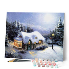 Load image into Gallery viewer, paint by numbers | Winter House | advanced landscapes | FiguredArt