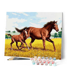 Load image into Gallery viewer, paint by numbers | Horse and Foal in the field | animals easy horses | FiguredArt