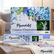Load image into Gallery viewer, paint by numbers | kingfisher taking flight | new arrivals animals birds easy | FiguredArt