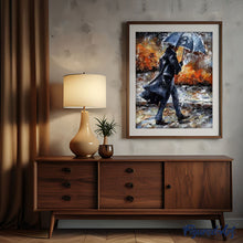 Load image into Gallery viewer, paint by numbers | Man walking in the Rain | advanced romance | FiguredArt