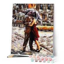 Load image into Gallery viewer, paint by numbers | Kiss in the Rain | advanced romance | FiguredArt