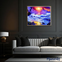 Load image into Gallery viewer, paint by numbers | raging sea | new arrivals landscapes mountains advanced | FiguredArt