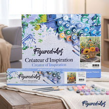 Load image into Gallery viewer, paint by numbers | Flowers in a Basket and Birds | animals birds flowers intermediate | FiguredArt