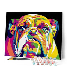 Load image into Gallery viewer, paint by numbers | Bulldog Pop Art | animals beginners dogs easy Pop Art | FiguredArt