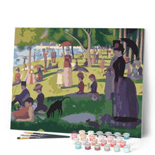 Load image into Gallery viewer, paint by numbers | georges seurat a sunday afternoon on the island of la grande jatte | new arrivals reproduction landscapes easy | FiguredArt