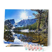 Load image into Gallery viewer, paint by numbers | mountain and river | new arrivals landscapes mountains advanced | FiguredArt