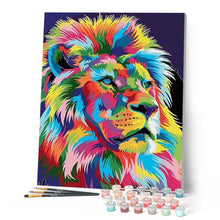 Load image into Gallery viewer, paint by numbers | Lion Pop Art 2 | animals easy lions | FiguredArt