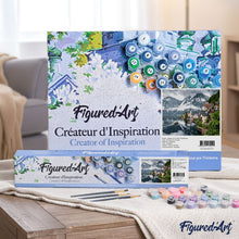 Load image into Gallery viewer, paint by numbers | Village and Mountain Lake | advanced landscapes | FiguredArt