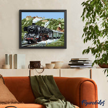 Load image into Gallery viewer, paint by numbers | Steam locomotive | intermediate landscapes | FiguredArt