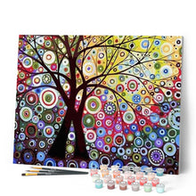 Load image into Gallery viewer, paint by numbers | Stained Glass Effect Tree | advanced trees | FiguredArt
