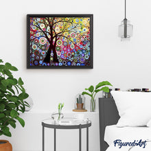 Load image into Gallery viewer, paint by numbers | Stained Glass Effect Tree | advanced trees | FiguredArt