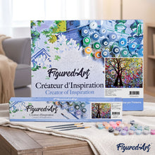 Load image into Gallery viewer, paint by numbers | Stained Glass Effect Tree | advanced trees | FiguredArt