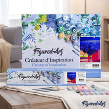 Load image into Gallery viewer, paint by numbers | Blue hydrangeas | advanced flowers landscapes | FiguredArt
