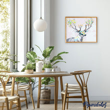 Load image into Gallery viewer, paint by numbers | Deer with colored wood | animals deer easy | FiguredArt
