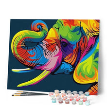 Load image into Gallery viewer, paint by numbers | Elephant Pop Colors | animals easy elephants Pop Art | FiguredArt