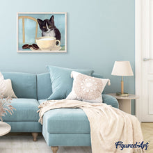 Load image into Gallery viewer, paint by numbers | Cat in the Kitchen | advanced animals cats | FiguredArt