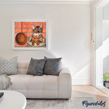 Load image into Gallery viewer, paint by numbers | Cat playing in the kitchen | animals cats easy | FiguredArt
