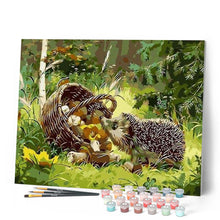 Load image into Gallery viewer, paint by numbers | Little Hedgehog | animals hedgehogs intermediate | FiguredArt