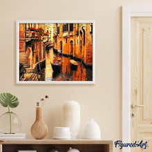 Load image into Gallery viewer, paint by numbers | Gondolas in Venice | cities intermediate | FiguredArt