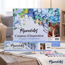 Load image into Gallery viewer, Paint by numbers | Cat and Butterflies | animals cats advanced butterflies | Figured'Art