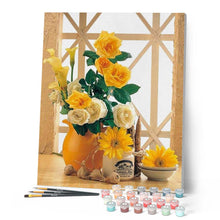 Load image into Gallery viewer, paint by numbers | Daisies and Roses | flowers intermediate | FiguredArt