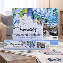 Load image into Gallery viewer, paint by numbers | Boats in Harbor | advanced landscapes ships and boats | FiguredArt