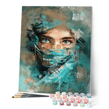 Load image into Gallery viewer, paint by numbers | beautiful eyes | new arrivals romance portrait intermediate | FiguredArt