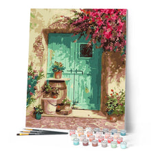 Load image into Gallery viewer, paint by numbers | green door | new arrivals landscapes intermediate | FiguredArt