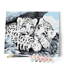 Load image into Gallery viewer, paint by numbers | White Leopards | animals easy leopards | FiguredArt