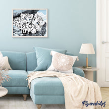 Load image into Gallery viewer, paint by numbers | White Leopards | animals easy leopards | FiguredArt