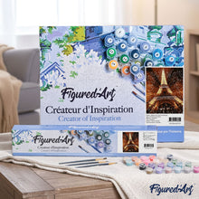 Load image into Gallery viewer, paint by numbers | Glittering Eiffel Tower | cities intermediate | FiguredArt