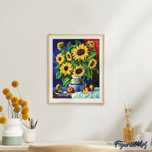 Load image into Gallery viewer, paint by numbers | Pitcher and Sunflowers | easy flowers | FiguredArt