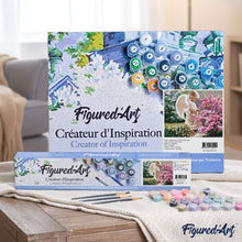 Load image into Gallery viewer, paint by numbers | Little Angel and Flower Bush | flowers intermediate religion | FiguredArt