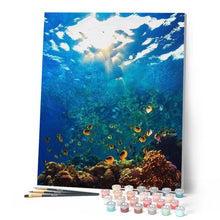 Load image into Gallery viewer, paint by numbers | Scuba Diving | advanced landscapes | FiguredArt