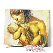 Load image into Gallery viewer, paint by numbers | Nude Mother and Child | intermediate nude romance | FiguredArt