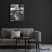 Load image into Gallery viewer, paint by numbers | Kitten Reflective Tiger | animals cats easy tigers | FiguredArt