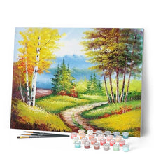 Load image into Gallery viewer, paint by numbers | Yellow Autumn Leaves | advanced landscapes | FiguredArt