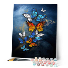 Load image into Gallery viewer, paint by numbers | multicolor butterflies | new arrivals animals butterflies intermediate | FiguredArt