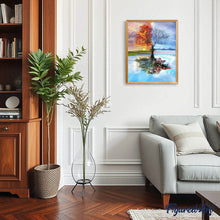 Load image into Gallery viewer, paint by numbers | 4 Seasons Tree | advanced landscapes trees | FiguredArt