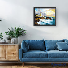 Load image into Gallery viewer, paint by numbers | Storm near the Lighthouse | intermediate landscapes | FiguredArt