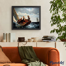 Load image into Gallery viewer, paint by numbers | Children on a Sailboat | advanced ships and boats | FiguredArt