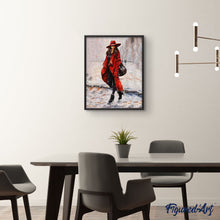 Load image into Gallery viewer, paint by numbers | Woman hands in pockets | advanced romance | FiguredArt