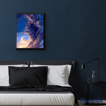 Load image into Gallery viewer, paint by numbers | Wolf and Moon | animals easy wolves | FiguredArt