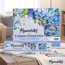 Load image into Gallery viewer, paint by numbers | Dolphins playing | advanced animals dolphins landscapes | FiguredArt