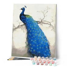 Load image into Gallery viewer, paint by numbers | Pretty Peacock | animals easy peacocks | FiguredArt